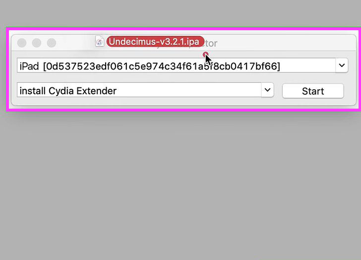 drag and drop cydia impactor